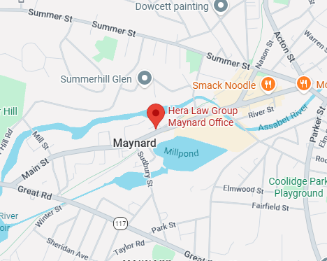 Map of Hera Law Group's Maynard office location