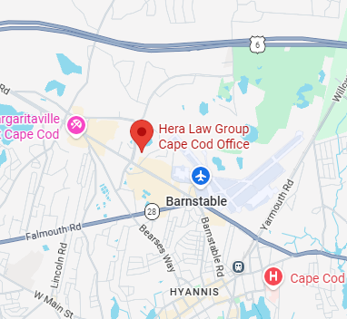 Map of Hera Law Group's Cape Cod office location