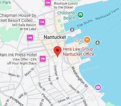 Map of Hera Law Group's Nantucket office location